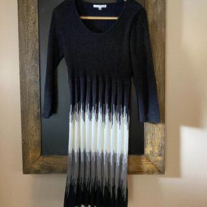 Studio One Color Block Sweater Dress Sz. L